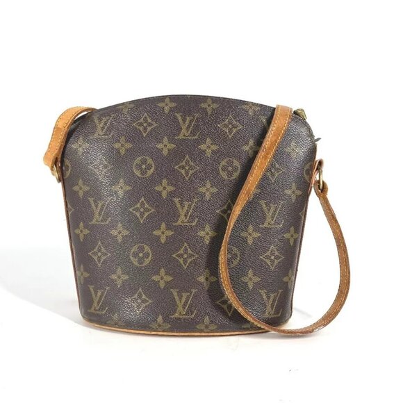 LOUIS VUITTON Monogram Drouot Crossbody Pochette bag Shoulder Bag - Picture 1 of 16